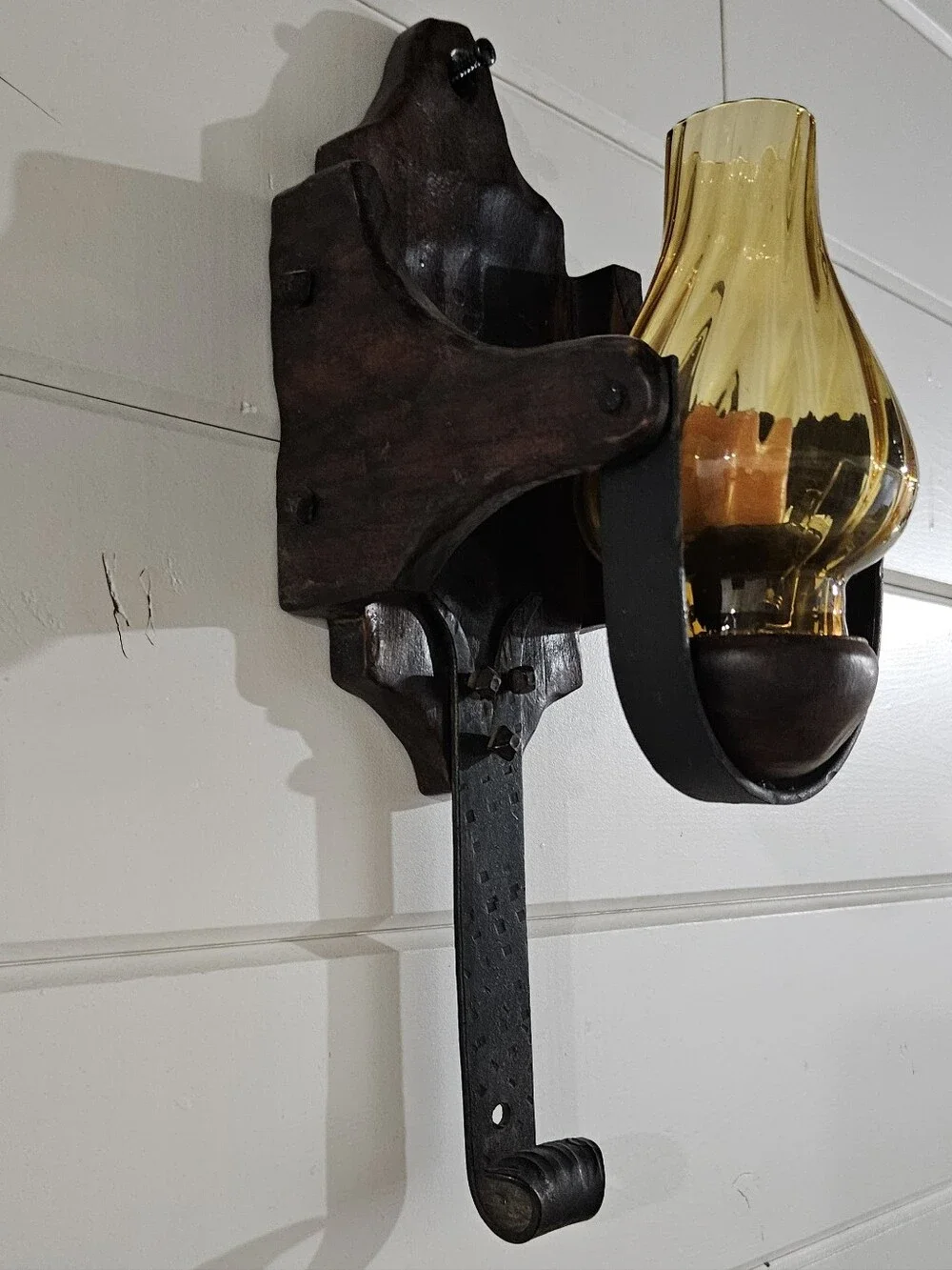 Vintage Spanish Gothic Wall Sconce Set Of 2.